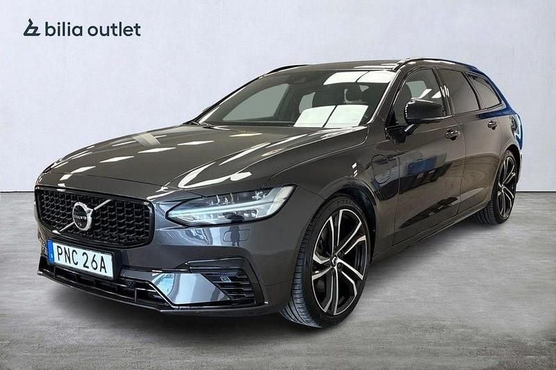 Grå Begagnad 2021 Volvo V90 R-Design Kombi | 424 900 kr (Marknadspris) - Bild 1/2