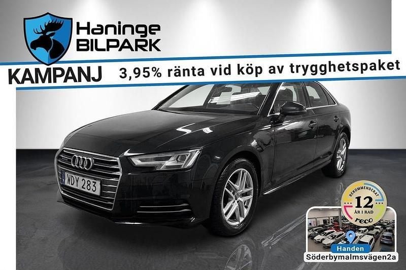 Begagnad Audi A4 Proline 190 HK (139 kW) 2016 Svart Sedan