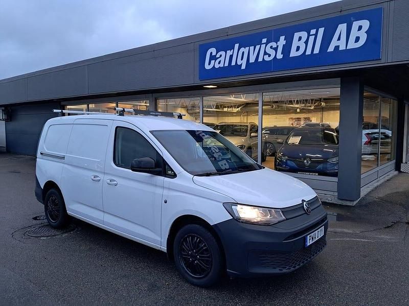 Vit Begagnad 2023 VW Caddy Maxi Minibuss | 359 000 kr (Dyr) - Bild 1/4