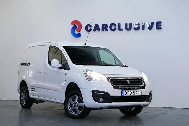 Vit Begagnad 2018 Peugeot Partner Van | 129 900 kr (Marknadspris) - Bild 1/4