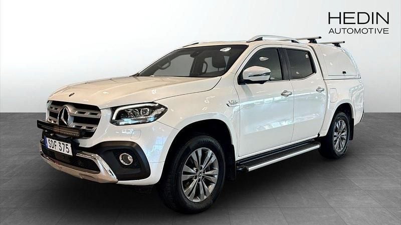 Vit (white) Begagnad 2019 Mercedes X350 Pickup | 339 900 kr (Bra pris) - Bild 1/4
