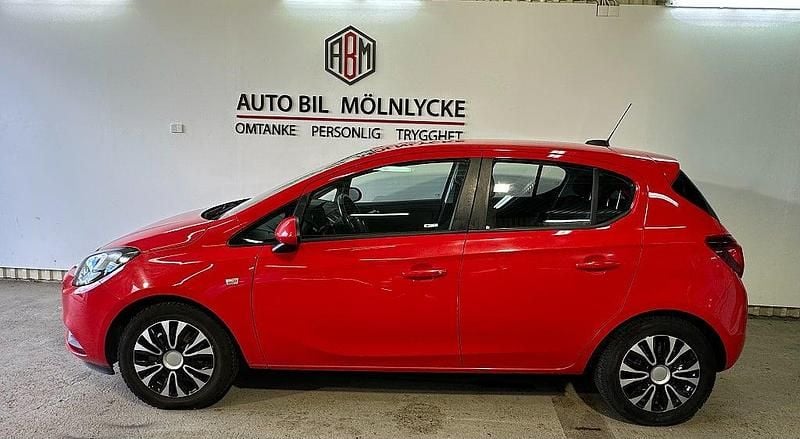 Begagnad Opel Corsa Enjoy 90 HK (66 kW) 2018 Röd Halvkombi