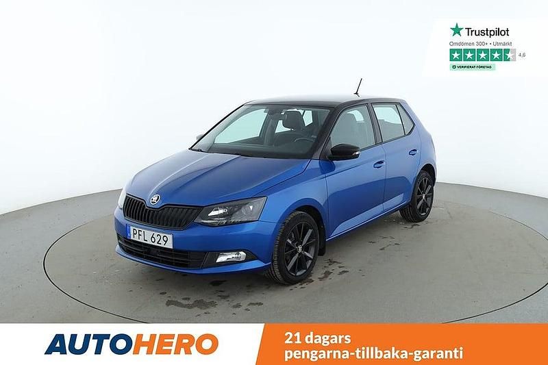 Blå Begagnad 2017 Skoda Fabia Style Halvkombi | 102 000 kr (Marknadspris) - Bild 1/4