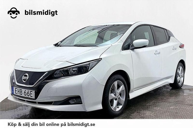 Vit Begagnad 2019 Nissan Leaf Acenta Halvkombi | 154 700 kr (Marknadspris) - Bild 1/3