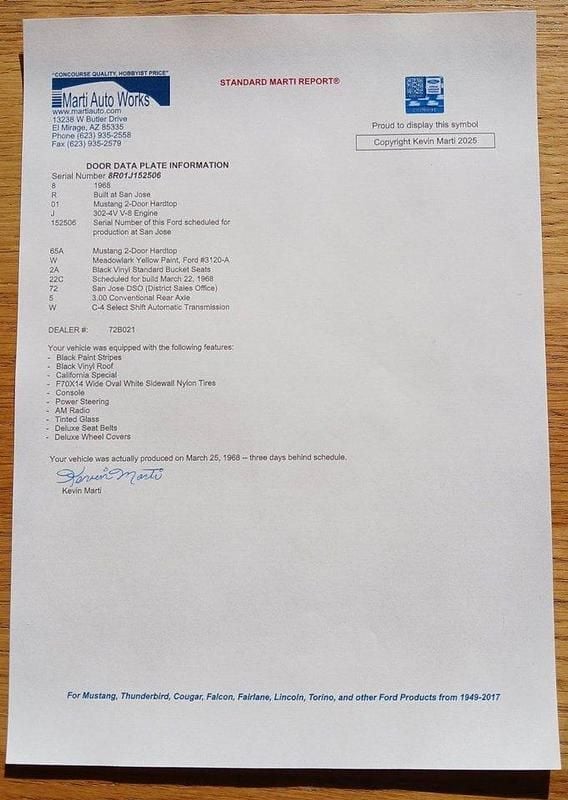 Begagnad Ford Mustang GT 235 HK (172 kW) 1968 Candy apple red Sedan