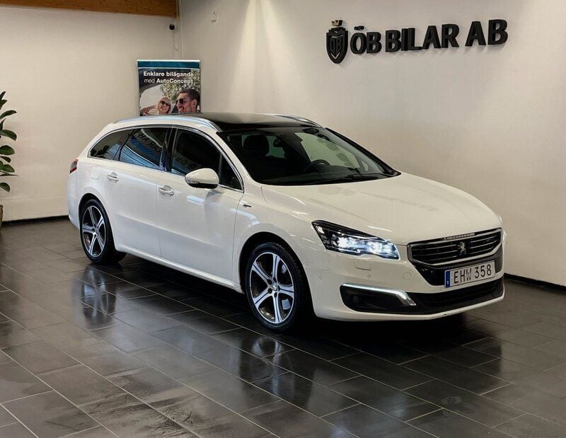Vit Begagnad 2017 Peugeot 508 Kombi | 144 900 kr (Marknadspris) - Bild 1/4