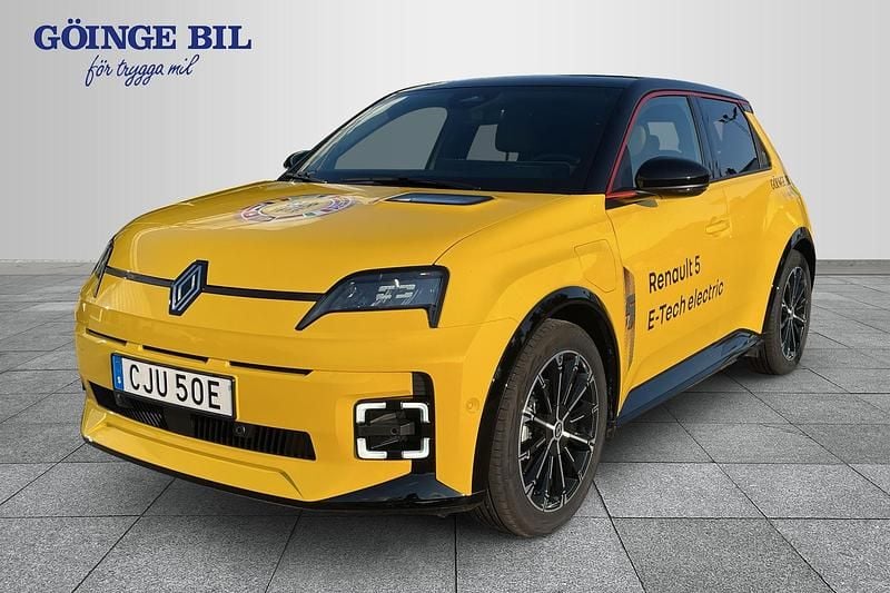 Gul Begagnad 2025 Renault 5 E-Tech Iconic Halvkombi | 384 000 kr (Marknadspris) - Bild 1/2