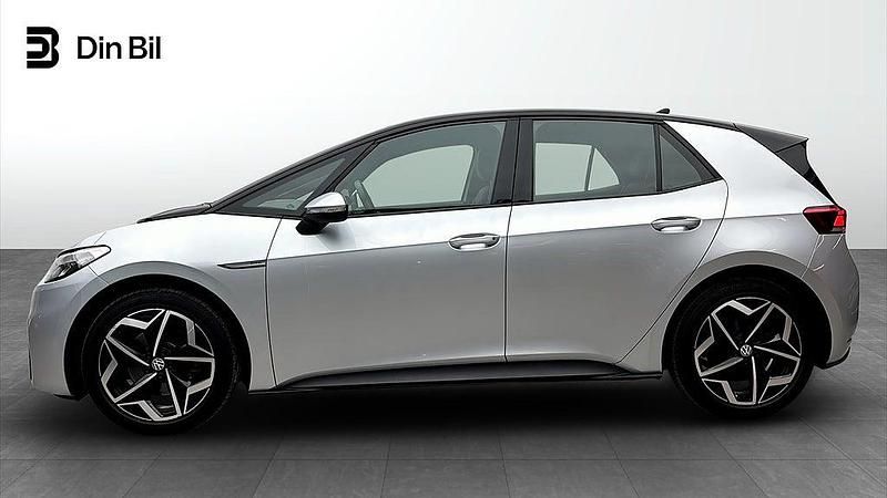 Begagnad VW ID.3 Pro Performance 150 kW (204 HK) 2020 Silver Halvkombi