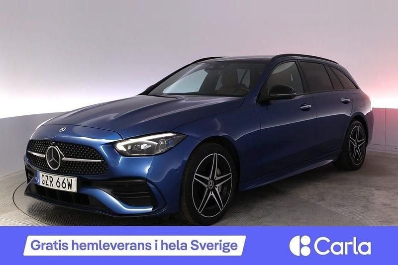 Blå Begagnad 2022 Mercedes C300 AMG Kombi | 389 900 kr - Bild 1/2