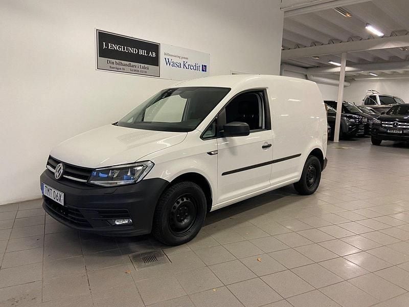 Vit Begagnad 2020 VW Caddy Minibuss | 169 900 kr (Marknadspris) - Bild 1/4