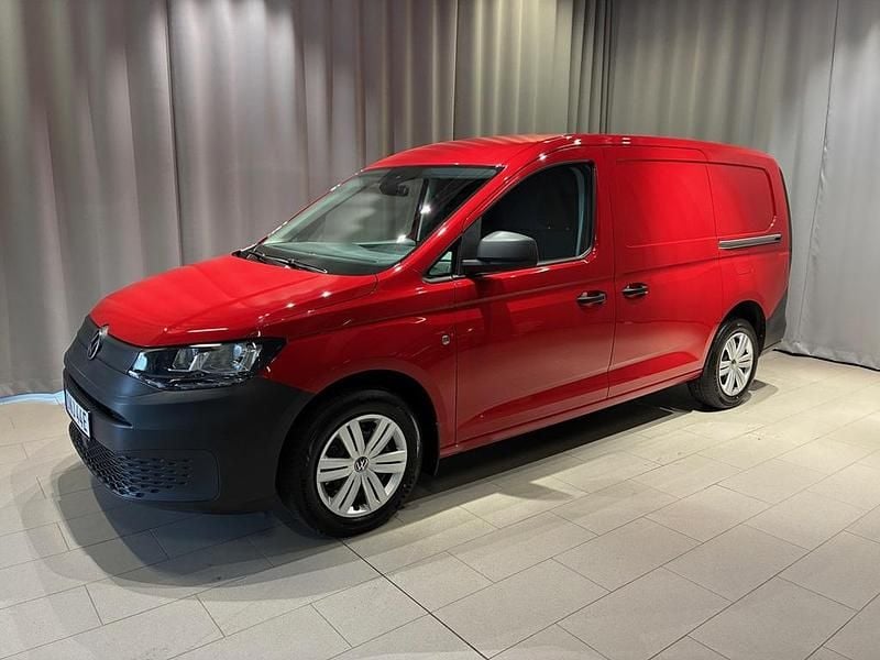Röd Begagnad 2025 VW Caddy Maxi Minibuss | 359 800 kr (Lite dyr) - Bild 1/4
