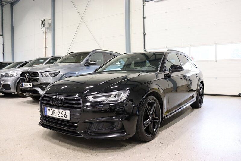 Svart Begagnad 2018 Audi A4 S-Line Kombi | 259 900 kr (Lite dyr) - Bild 1/4