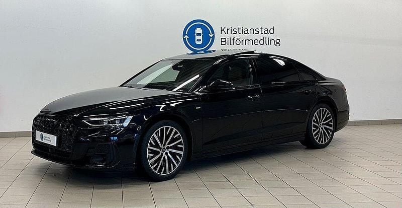Svart Begagnad 2023 Audi A8L S-Line Sedan | 1 129 000 kr - Bild 1/4