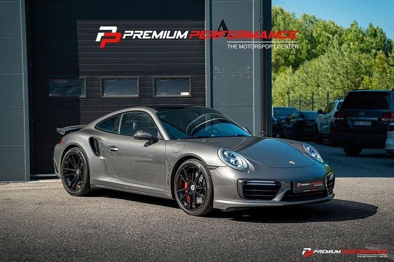 Mörkgrå (grå) Begagnad 2017 Porsche 911 Turbo Sportkupé | 1 495 000 kr - Bild 1/4