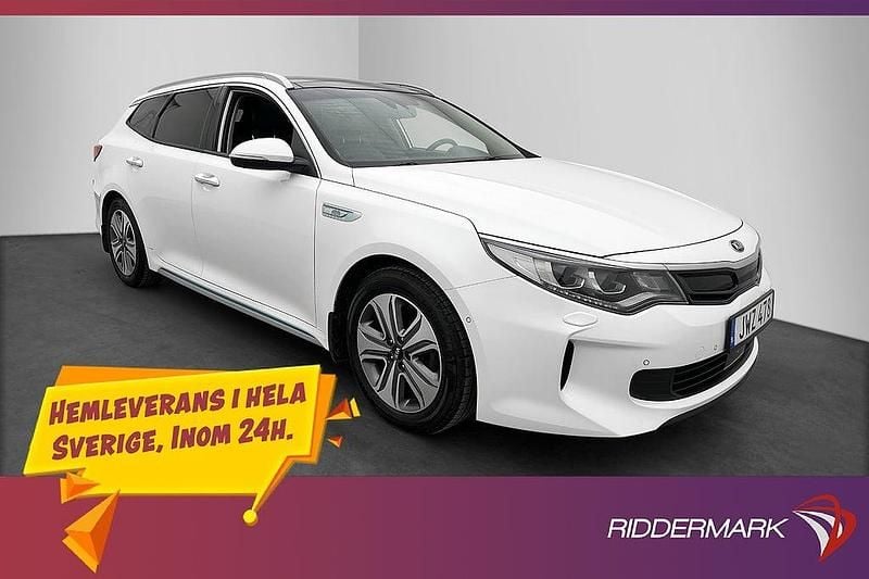 Vit Begagnad 2018 Kia Optima Hybrid Sport Sedan | 199 800 kr (Marknadspris) - Bild 1/3