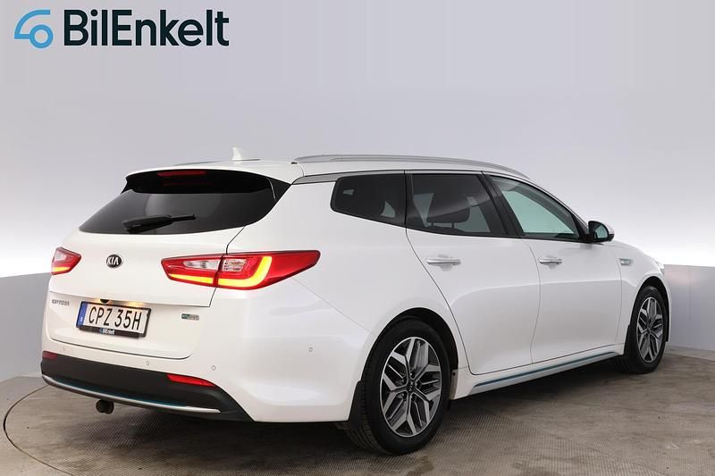 Begagnad Kia Optima Hybrid Sport 2019 Vit Sedan