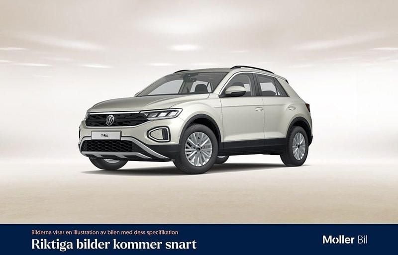 Grå (ascot grey) Begagnad 2022 VW T-Roc Life SUV | 254 900 kr (Marknadspris) - Bild 1/4