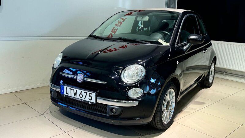 Begagnad Fiat 500C Lounge 70 HK (51 kW) 2011 Svart Cab