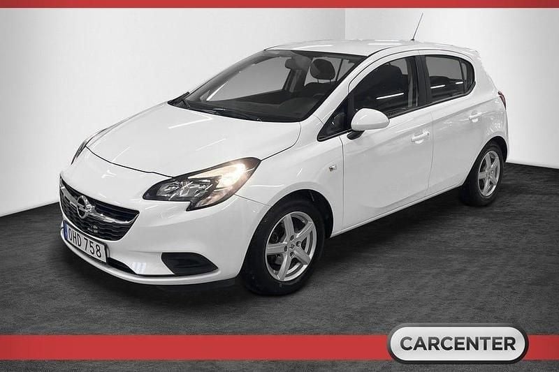 Vit Begagnad 2016 Opel Corsa Enjoy Halvkombi | 74 500 kr (Bra pris) - Bild 1/4