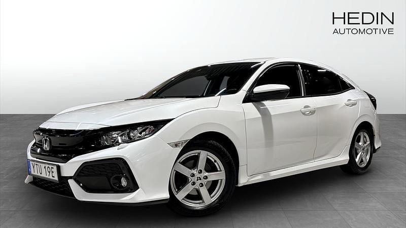 Svart Begagnad 2018 Honda Civic Elegance Halvkombi | 184 900 kr (Marknadspris) - Bild 1/4