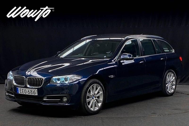Blå Begagnad 2014 BMW 520 Kombi | 189 800 kr (Lite dyr) - Bild 1/3