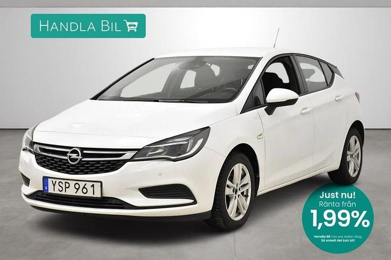 Vit Begagnad 2017 Opel Astra Halvkombi | 107 900 kr (Marknadspris) - Bild 1/3