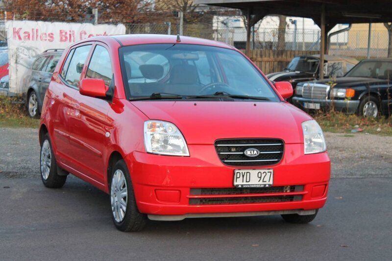 Röd (rod) Begagnad 2007 Kia Picanto Halvkombi | 18 000 kr (Marknadspris) - Bild 1/4