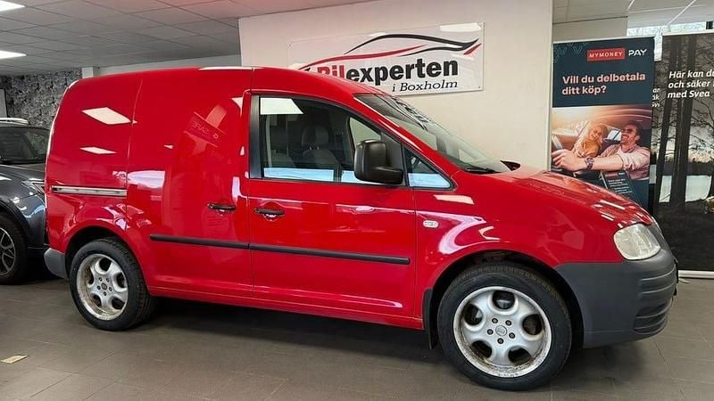 Begagnad VW Caddy 105 HK (77 kW) 2009 Röd Minibuss