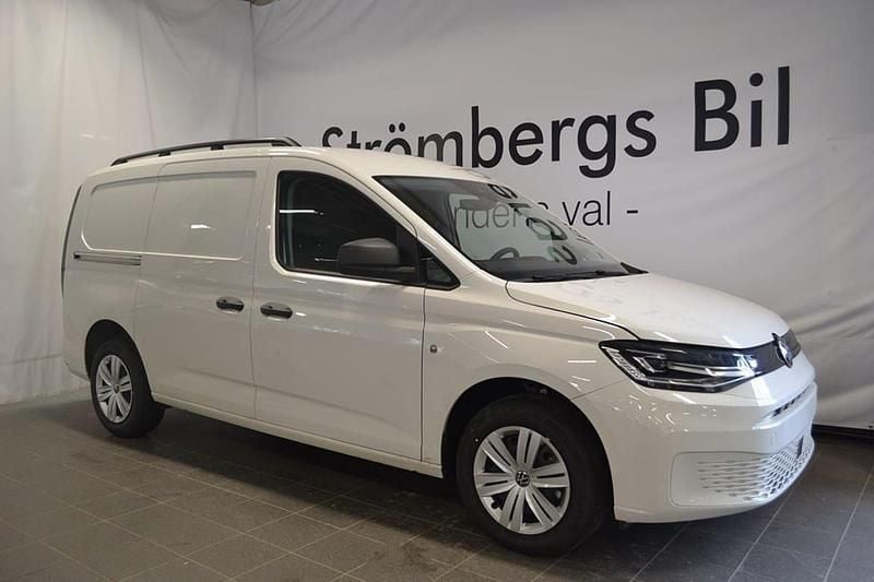 Vit Ny 2025 VW Caddy Maxi Minibuss | 374 590 kr (Superpris) - Bild 1/4