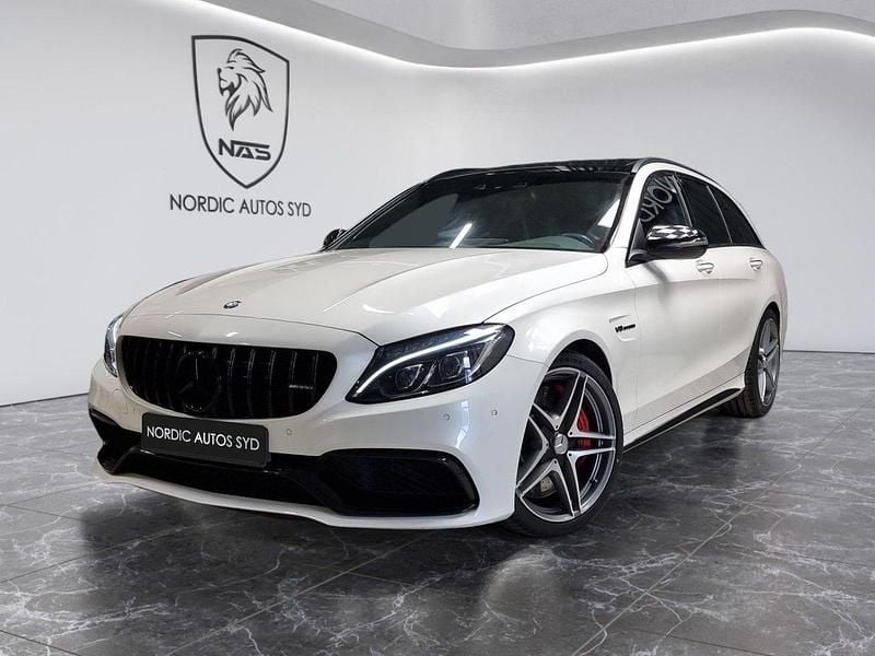 Vit Begagnad 2016 Mercedes C63S AMG AMG Kombi | 449 900 kr (Bra pris) - Bild 1/4