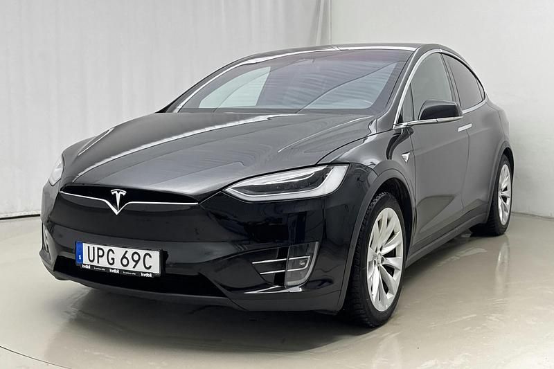 Svart Begagnad 2019 Tesla Model X SUV | 389 000 kr (Dyr) - Bild 1/4