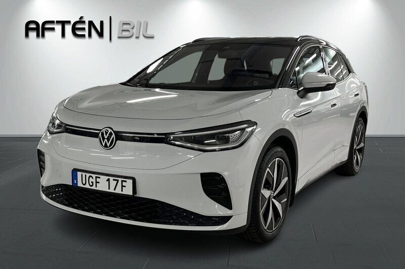 Vit Begagnad 2022 VW ID.4 GTX SUV | 384 900 kr (Marknadspris) - Bild 1/4