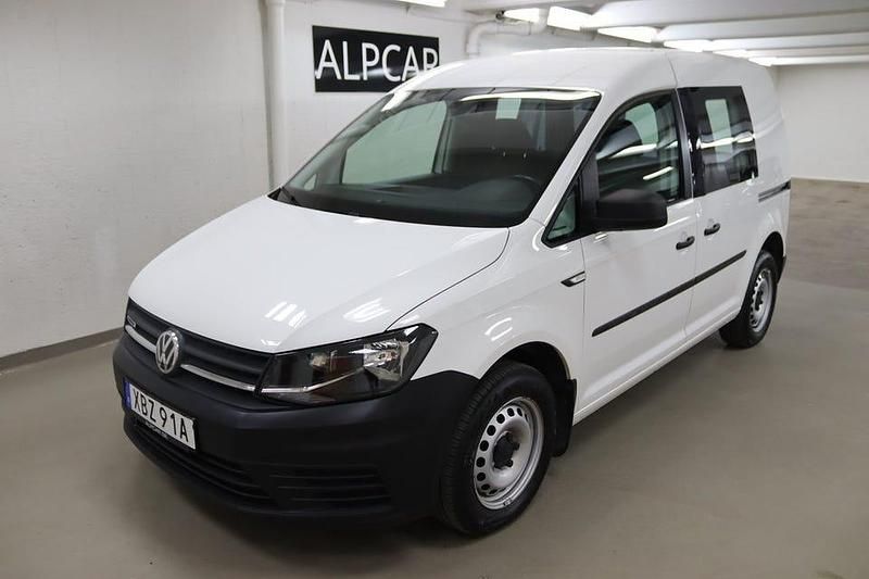 Begagnad VW Caddy 110 HK (80 kW) 2020 Vit Minibuss