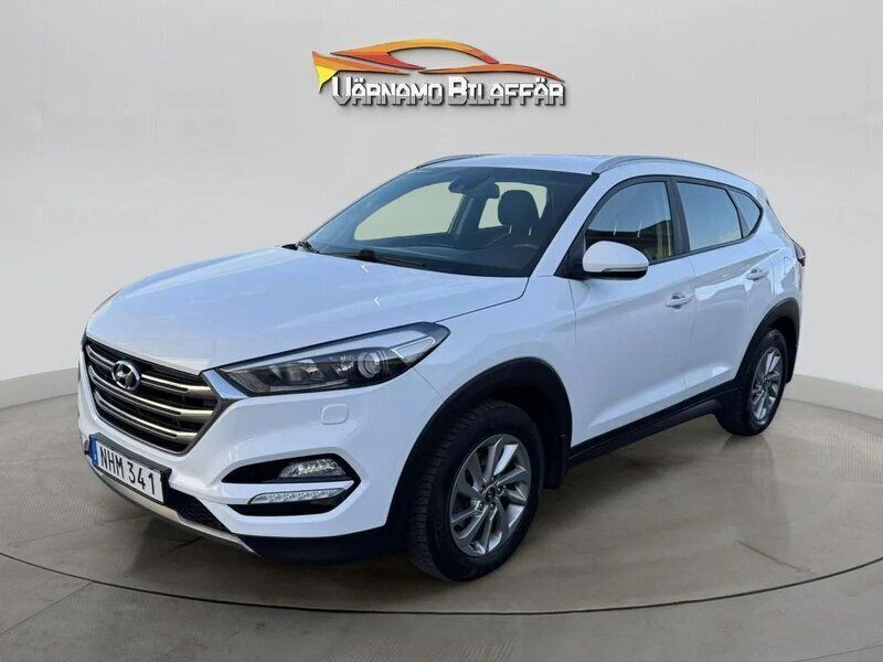 Vit Begagnad 2017 Hyundai Tucson SUV | 139 900 kr (Marknadspris) - Bild 1/4