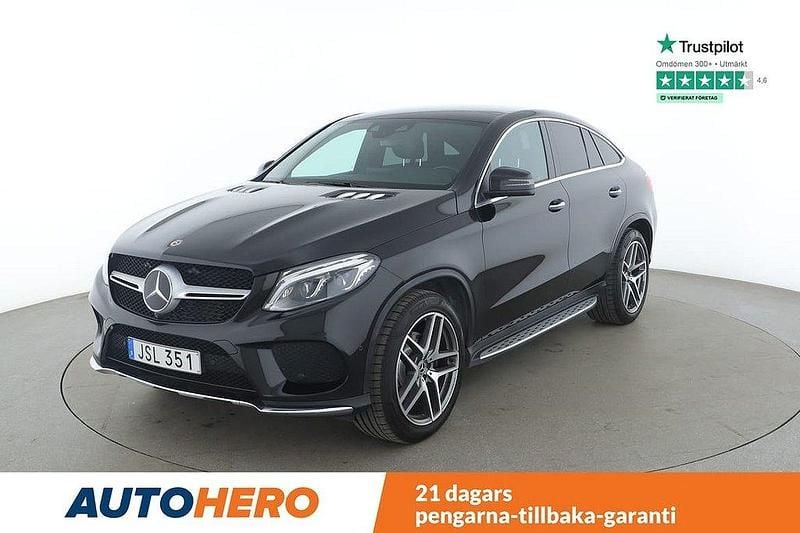 Svart Begagnad 2018 Mercedes GLE350 AMG line Sportkupé | 471 000 kr (Marknadspris) - Bild 1/4