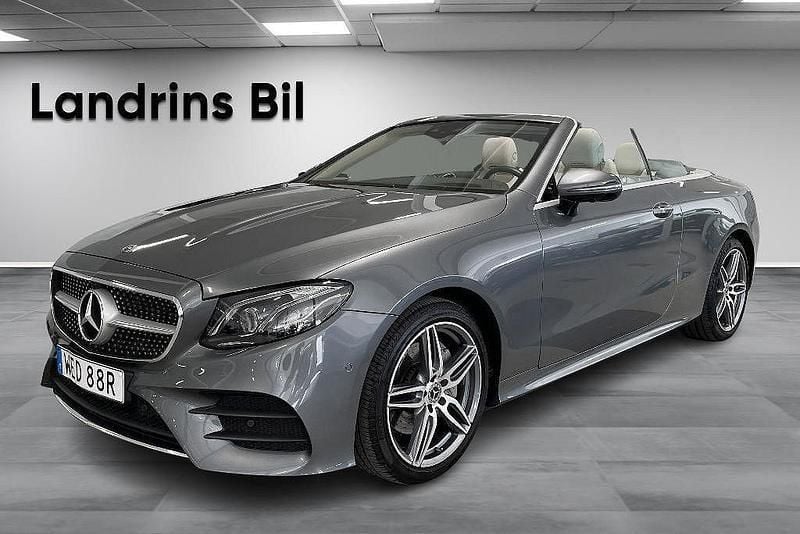 Grå Begagnad 2019 Mercedes E200 AMG line Cab | 439 900 kr (Bra pris) - Bild 1/4