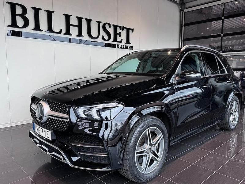 Svart Begagnad 2021 Mercedes GLE350 AMG line SUV | 595 900 kr (Bra pris) - Bild 1/3