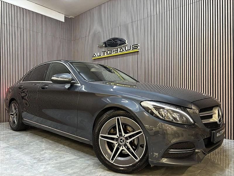 Grå Begagnad 2015 Mercedes C220 Sedan | 159 900 kr (Lite dyr) - Bild 1/4