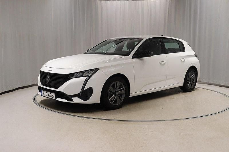 Vit Begagnad 2022 Peugeot 308 Halvkombi | 189 900 kr (Bra pris) - Bild 1/4