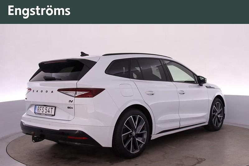 Begagnad Skoda Enyaq iV 194 kW (265 HK) 2022 Moon white metallic SUV