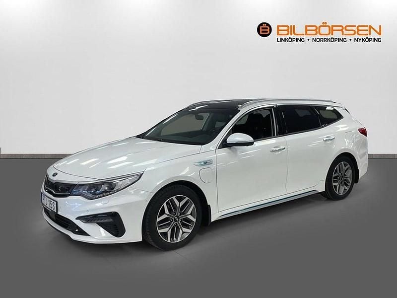 /swp/ snow white pearl m Begagnad 2019 Kia Optima Advance Kombi | 209 900 kr (Lite dyr) - Bild 1/4