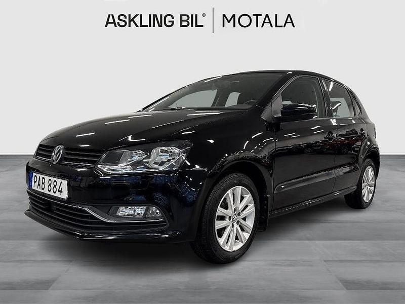 Begagnad VW Polo 90 HK (66 kW) 2016 Svart Halvkombi