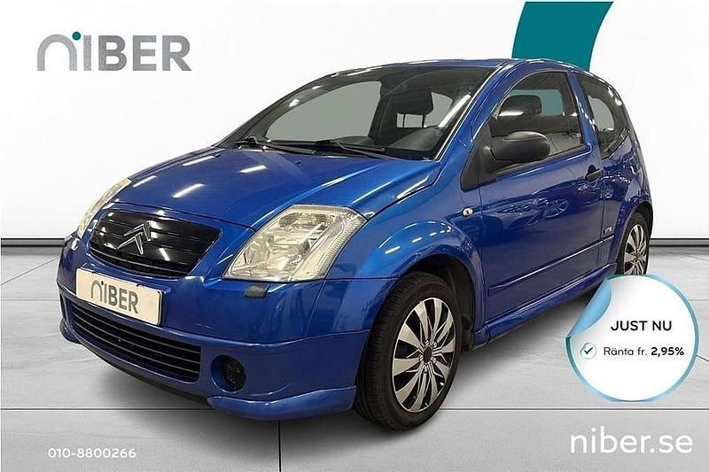 Blå Begagnad 2005 Citroën C2 VTR Sport Halvkombi | 17 900 kr (Marknadspris) - Bild 1/4