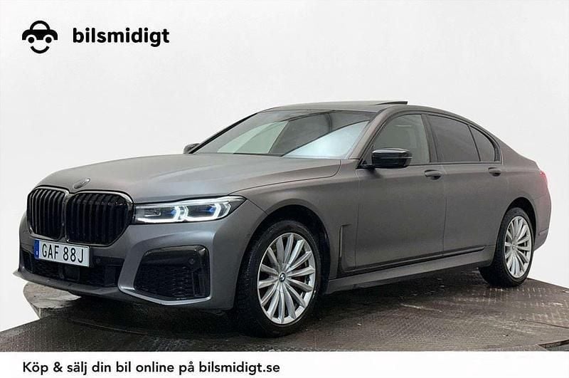 Svart Begagnad 2019 BMW 750 Comfort Edition Sedan | 599 900 kr - Bild 1/3
