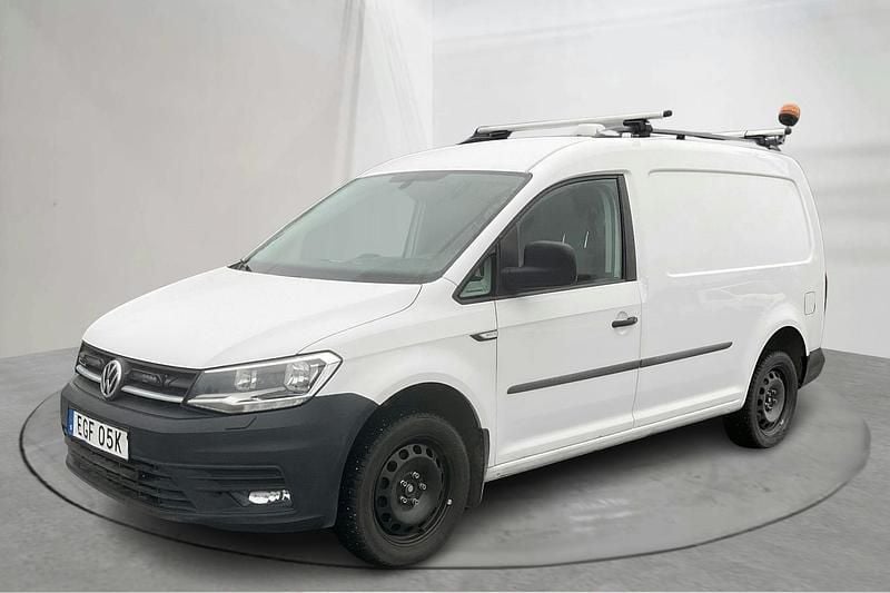 Vit Begagnad 2020 VW Caddy Maxi Minibuss | 199 000 kr (Superpris) - Bild 1/4