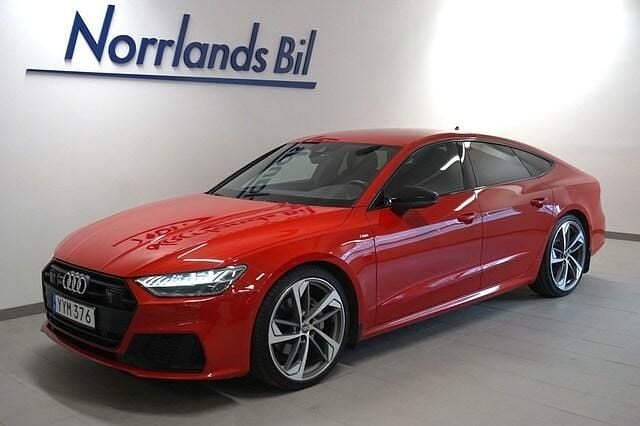 Röd (tangoröd metallic) Begagnad 2019 Audi A7 Sportback S-Line Halvkombi | 469 900 kr (Superpris) - Bild 1/4