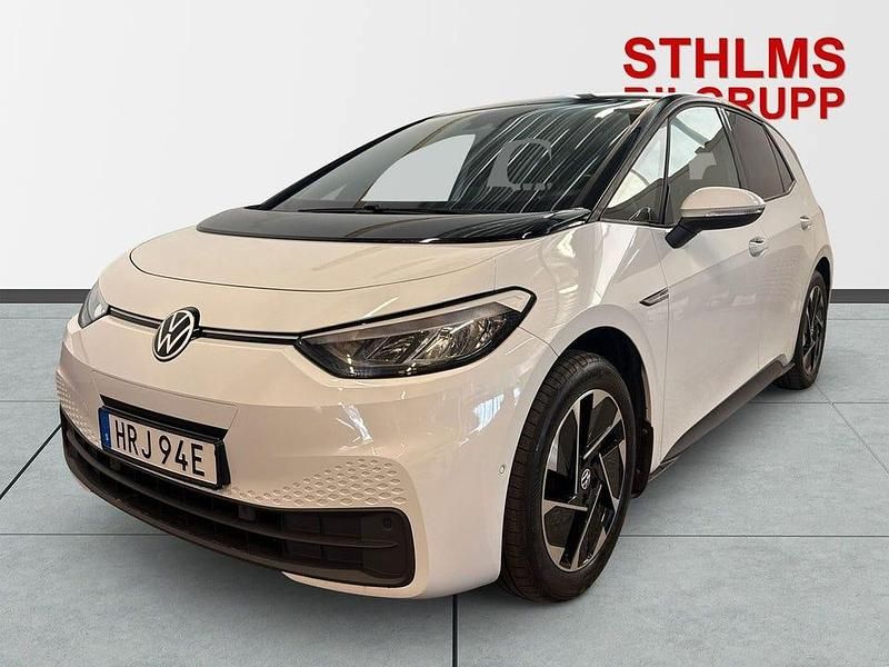 Vit Begagnad 2022 VW ID.3 Pro Performance Halvkombi | 248 500 kr (Marknadspris) - Bild 1/4