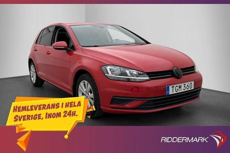 Röd Begagnad 2017 VW Golf VII Halvkombi | 134 900 kr (Marknadspris) - Bild 1/3