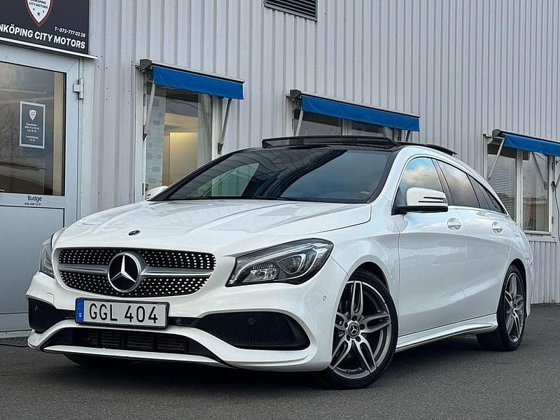 Vit Begagnad 2017 Mercedes CLA200 Shooting Brake AMG Kombi | 224 900 kr (Marknadspris) - Bild 1/4