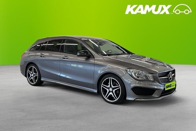 Mörkgrå (grå) Begagnad 2016 Mercedes CLA220 Shooting Brake AMG Kombi | 199 800 kr (Marknadspris) - Bild 1/3